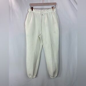Grey Lab white scuba jogger sweatpants size M